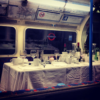 London Victoria Line carriage supperclub