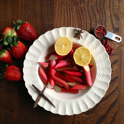 Rhubarb and strawberry compote recipe