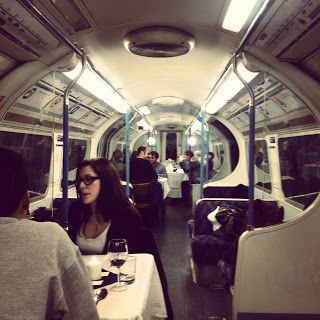 London Victoria Line carriage supperclub