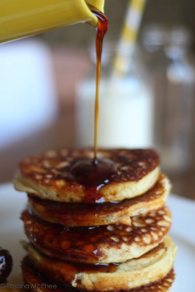 coconut flour pancake with prune syrup recipe (gluten & diary free)