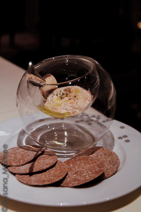 smoked salmon and cream cheese pate at The Grill at The Dorchester smoked salmon and cream cheese pate