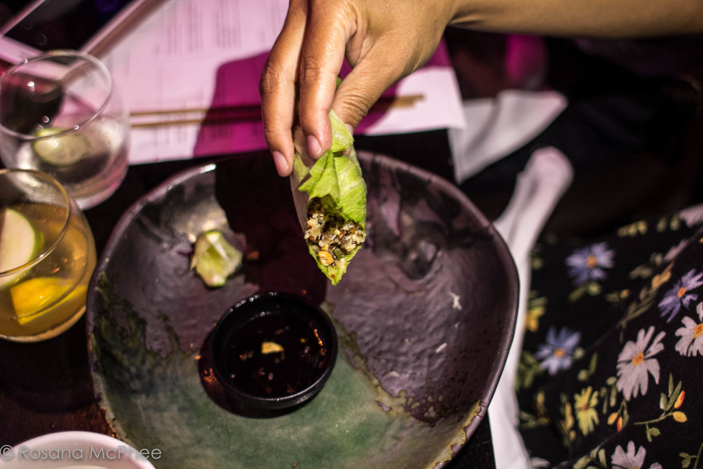 Circus Vegan Tasting Menu and Show in London - Quinoa & Pomegranate San Choy Bau Circus Vegan Tasting Menu and Show in London - Quinoa & Pomegranate San Choy Bau