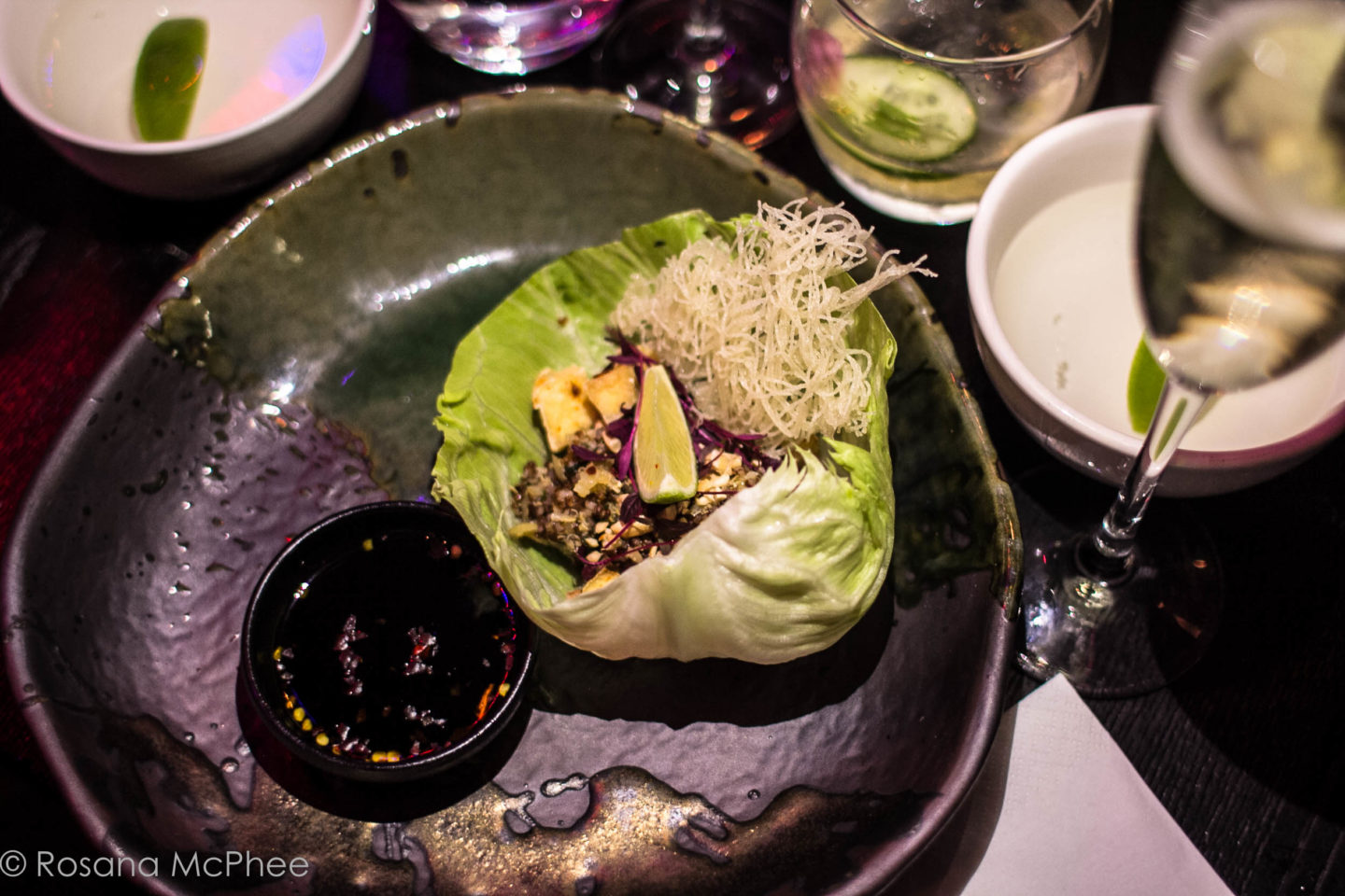 Circus Vegan Tasting Menu and Show in London - Quinoa & Pomegranate San Choy Bau Circus Vegan Tasting Menu and Show in London - Quinoa & Pomegranate San Choy Bau