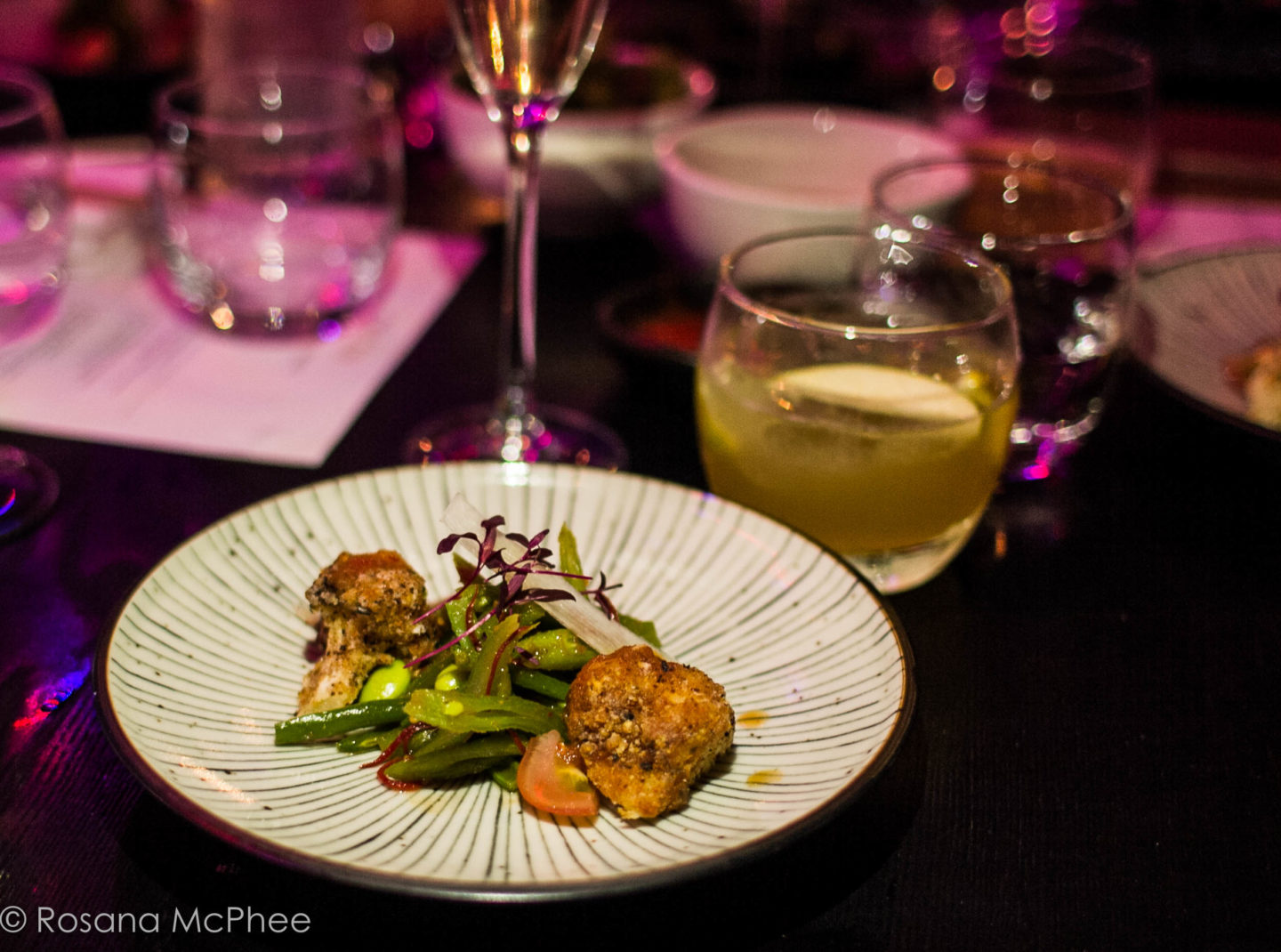 Circus Vegan Tasting Menu and Show in London - Crispy Cauliflower & Four Bean Salad Circus Vegan Tasting Menu and Show in London - Crispy Cauliflower & Four Bean Salad