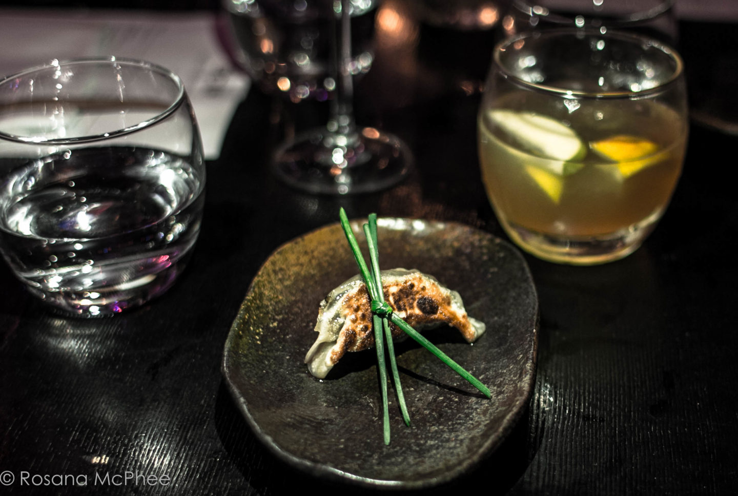 Date & Water Chestnut Gyoza at Circus London Date & Water Chestnut Gyoza at Circus