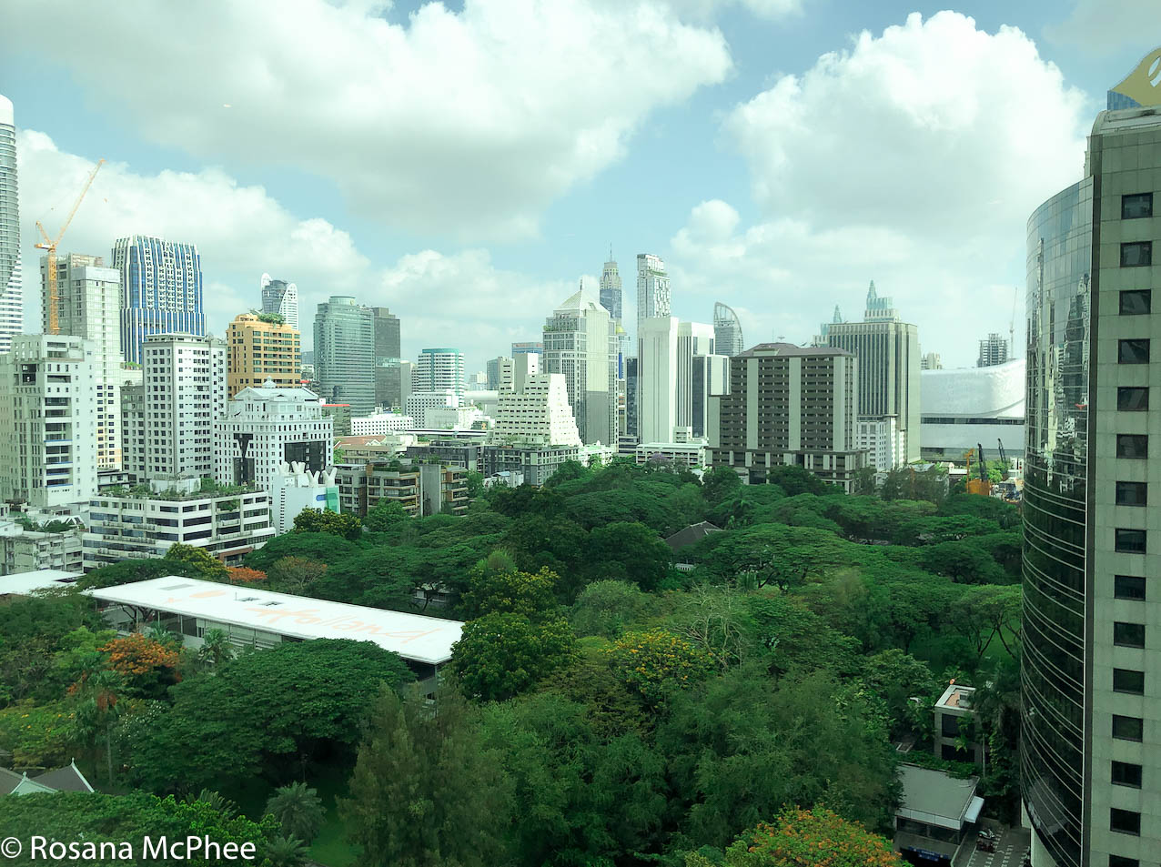 views over Bangkok form Oriental Residence Bangkok suite