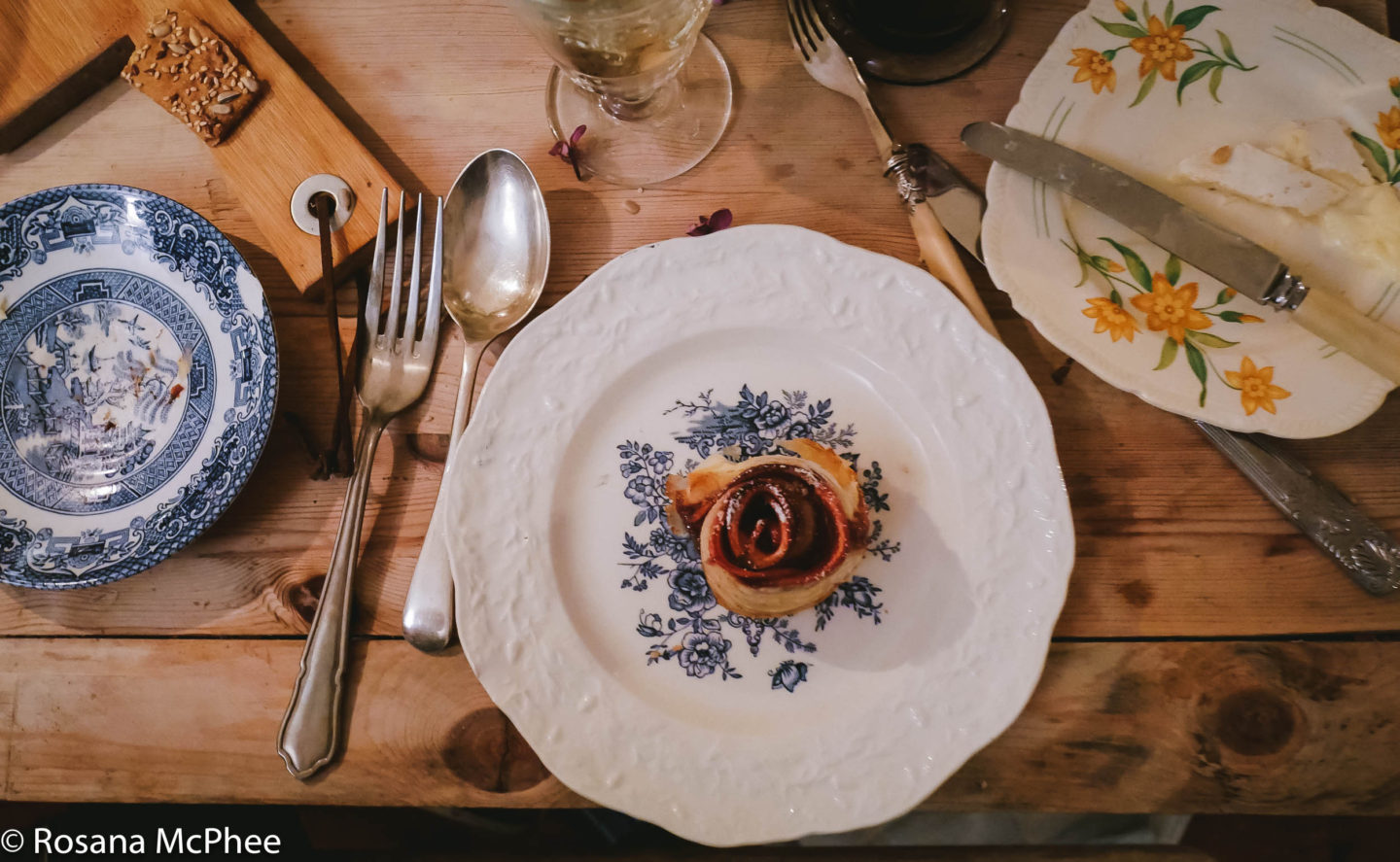 Pink Lady Apple blossom tart