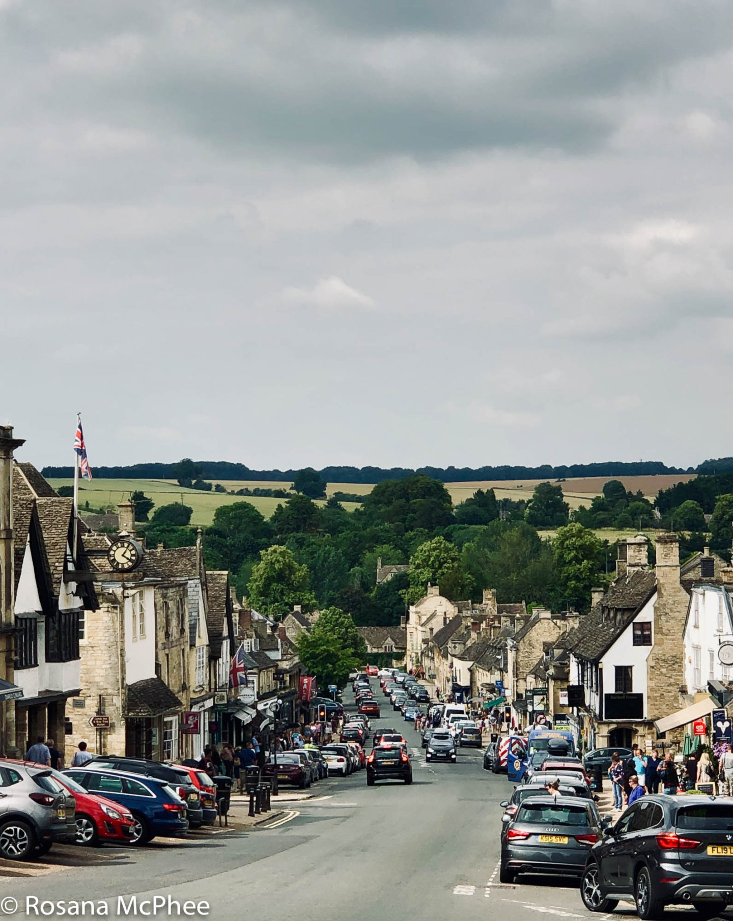 Burford in the Cotswold hills 