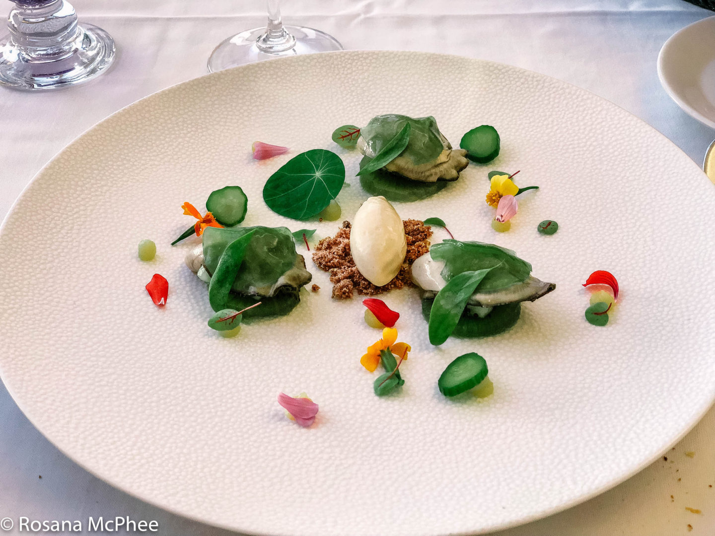 Starter at L'Ocean, a one-michelin-starred