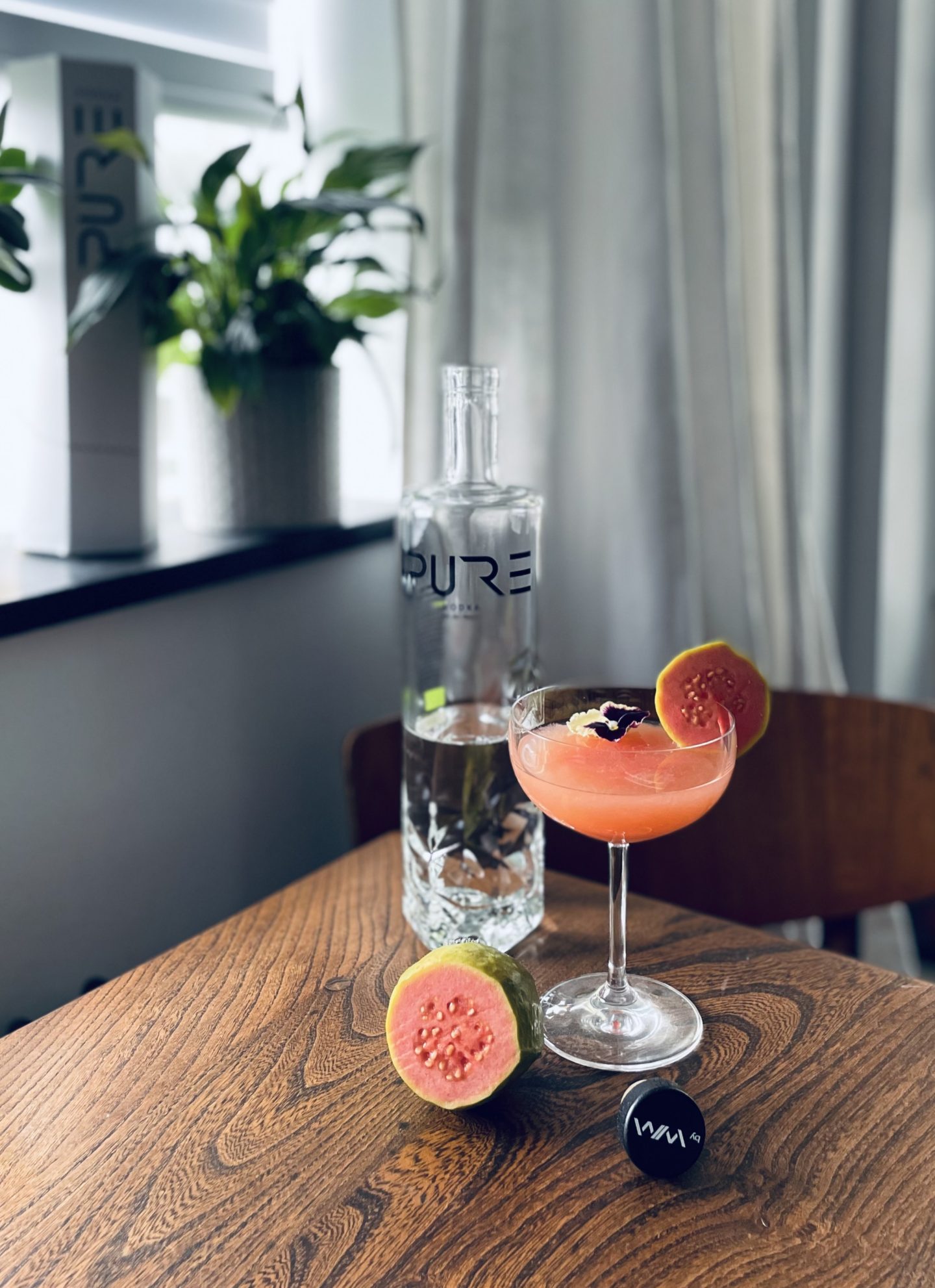 Pure Vodka & how to make a Pink Guava Cocktail